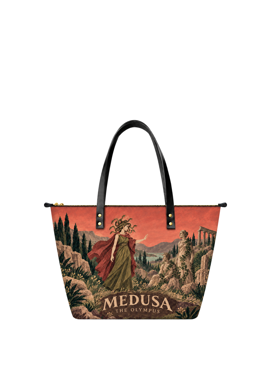 "Medusa" Leather Tote Bag