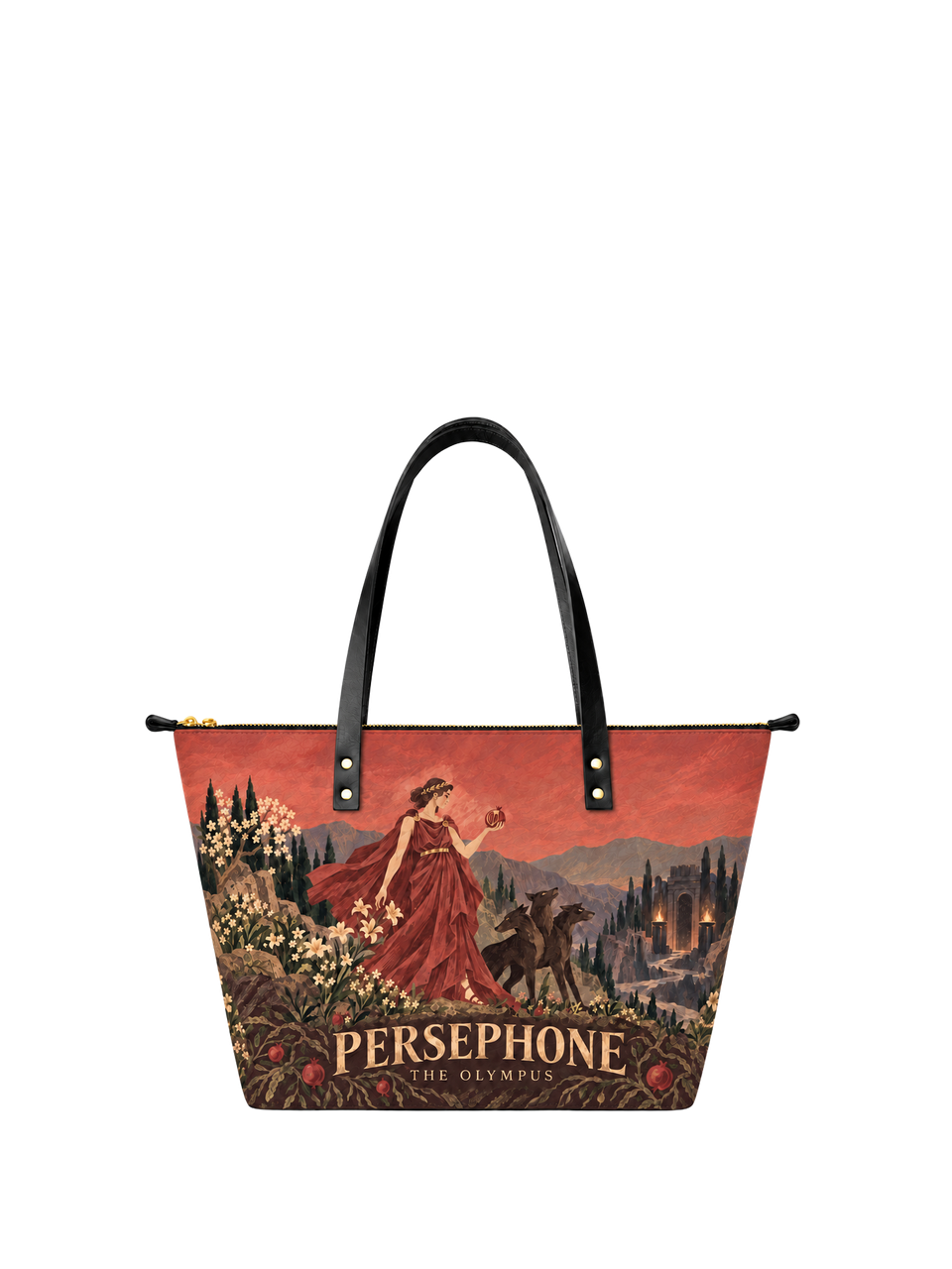 "Persephone" Leather Tote Bag
