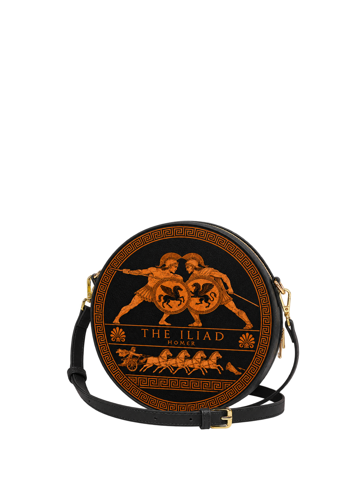"The Iliad" Circle Crossbody Bag