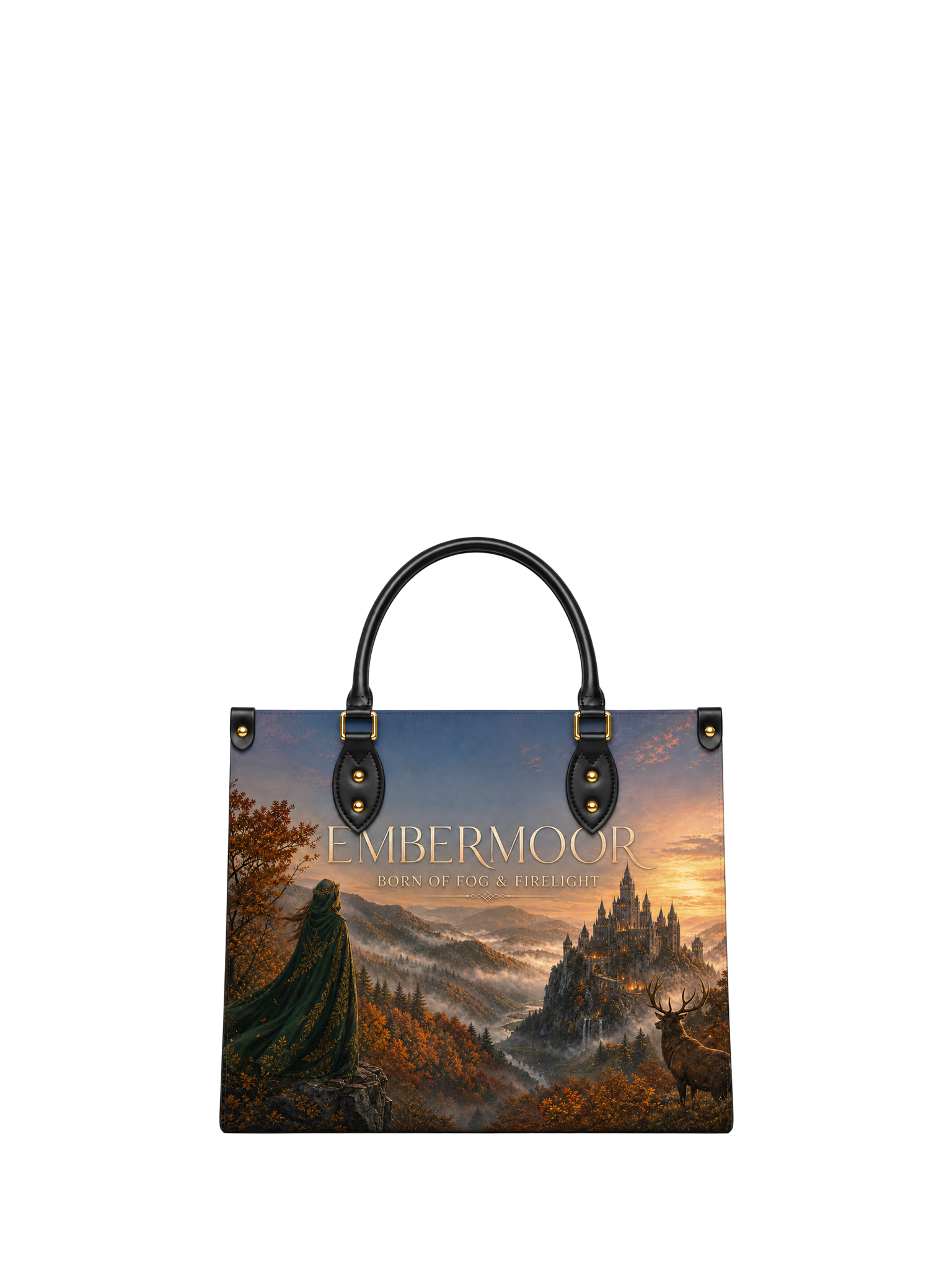 "Embermoor" Born of Fog & Firelight Leather Handbag