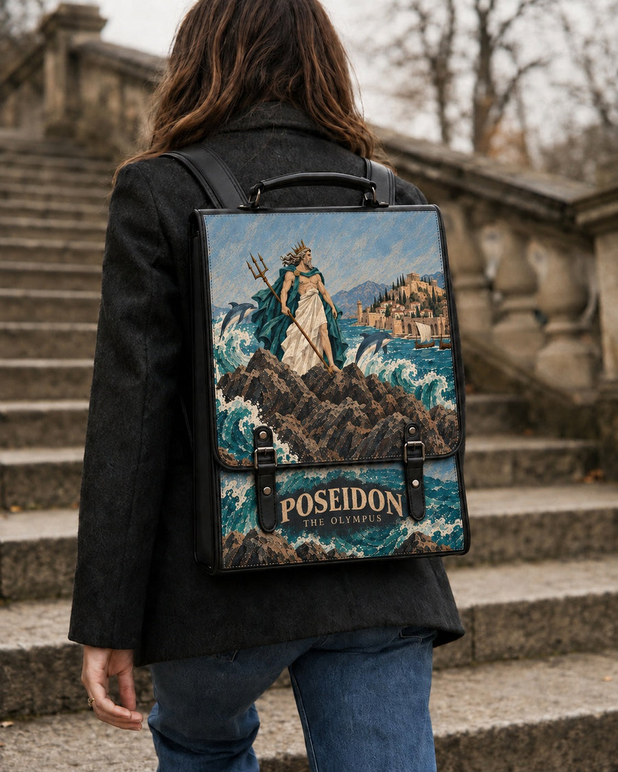 "Poseidon" Leather Backpack