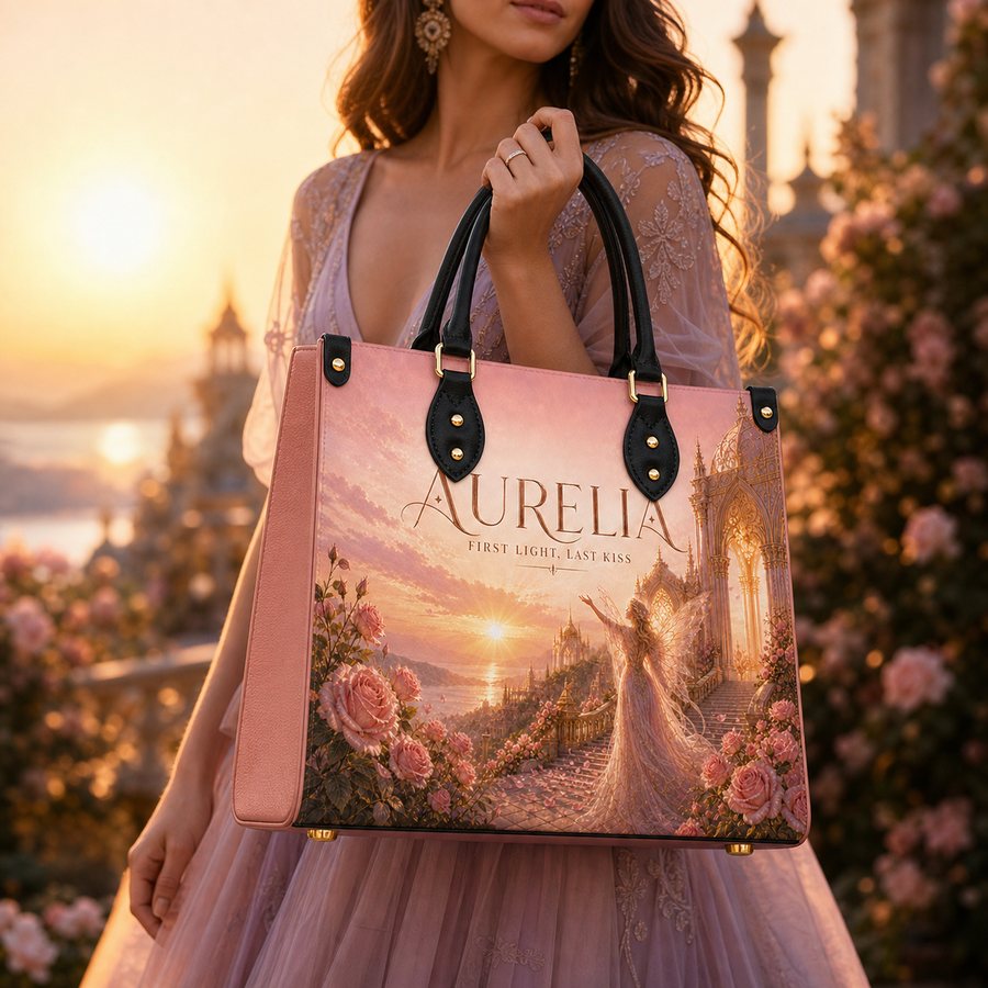 "Aurelia" First Light, Last Kiss Leather Handbag