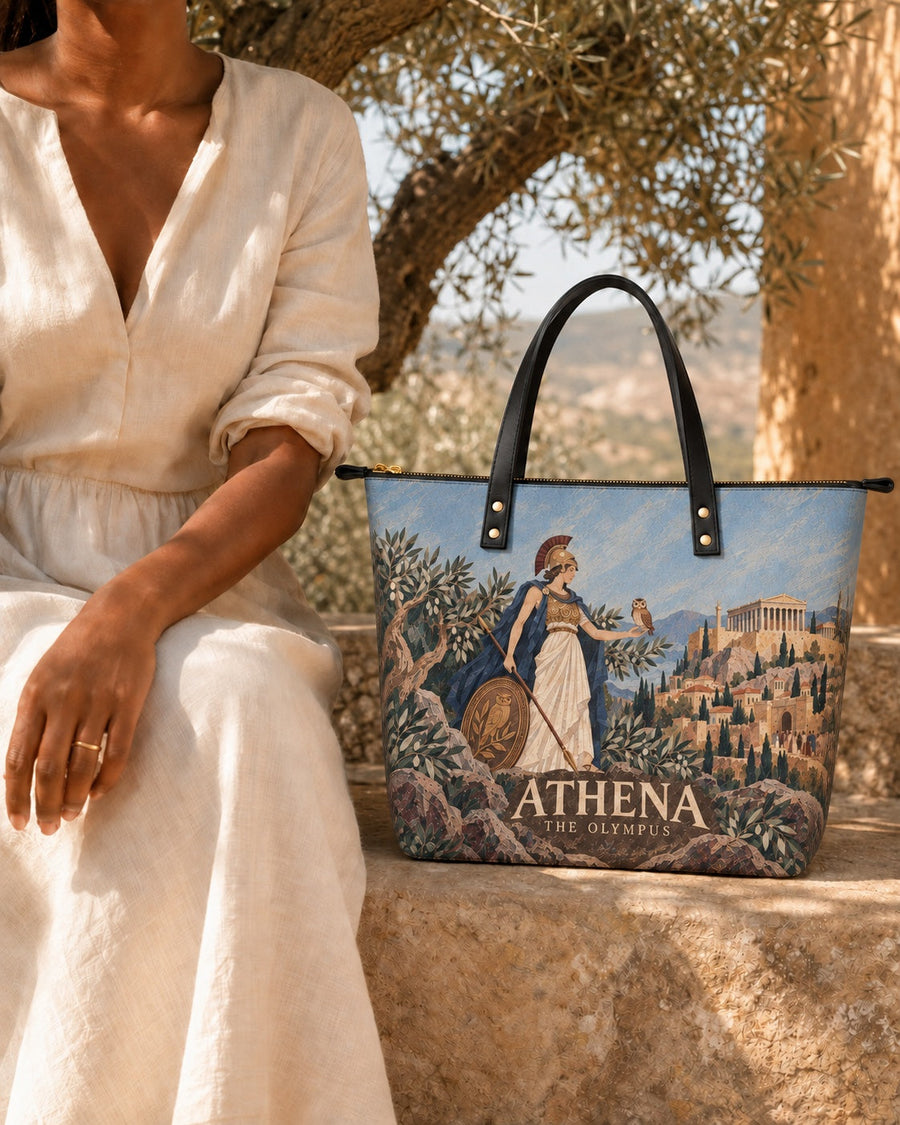"Athena" Leather Tote Bag