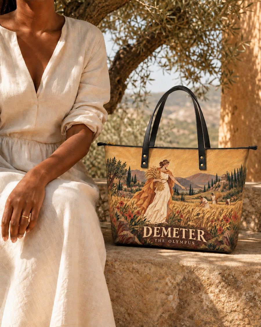 "Demeter" Leather Tote Bag
