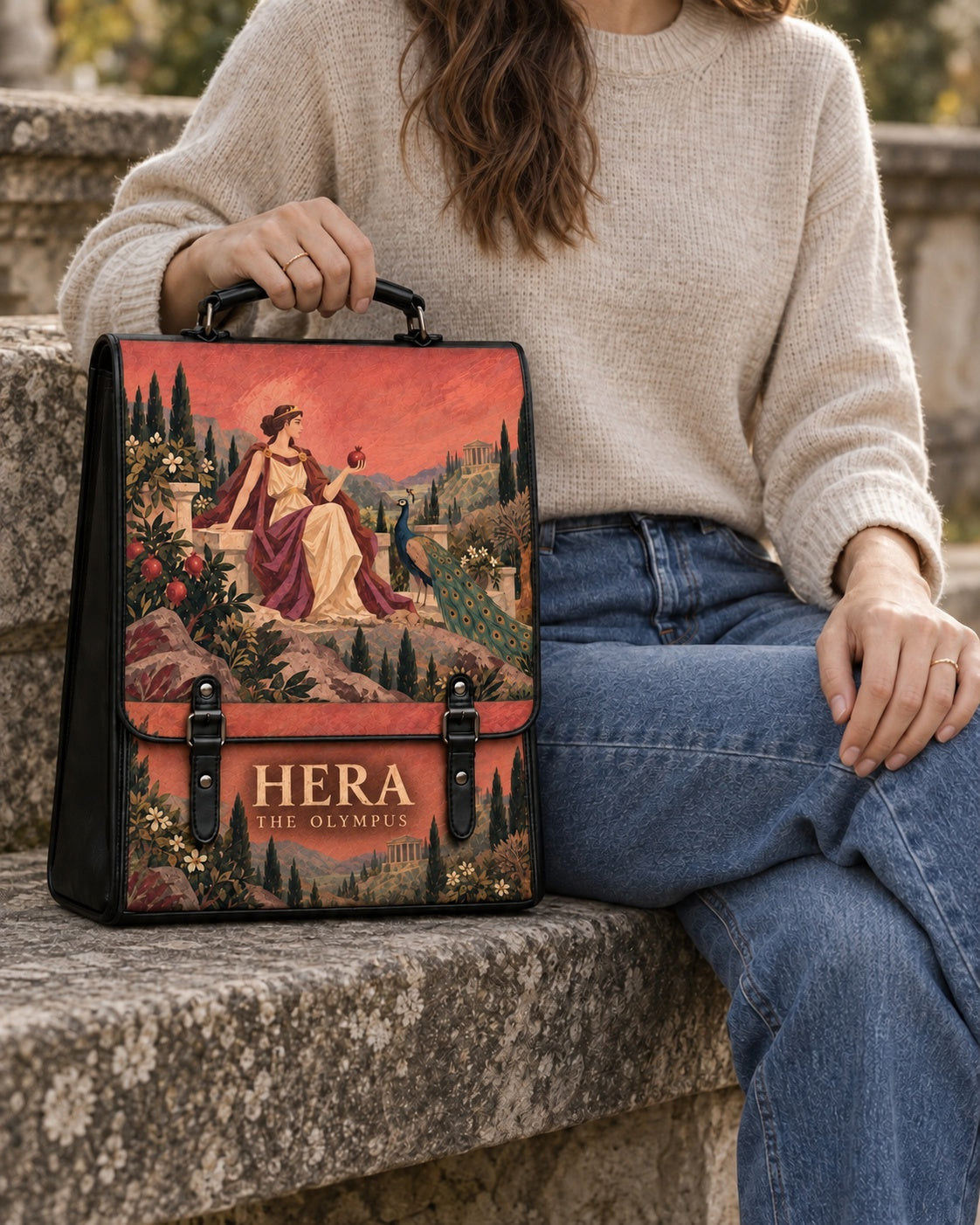 "Hera" Leather Backpack