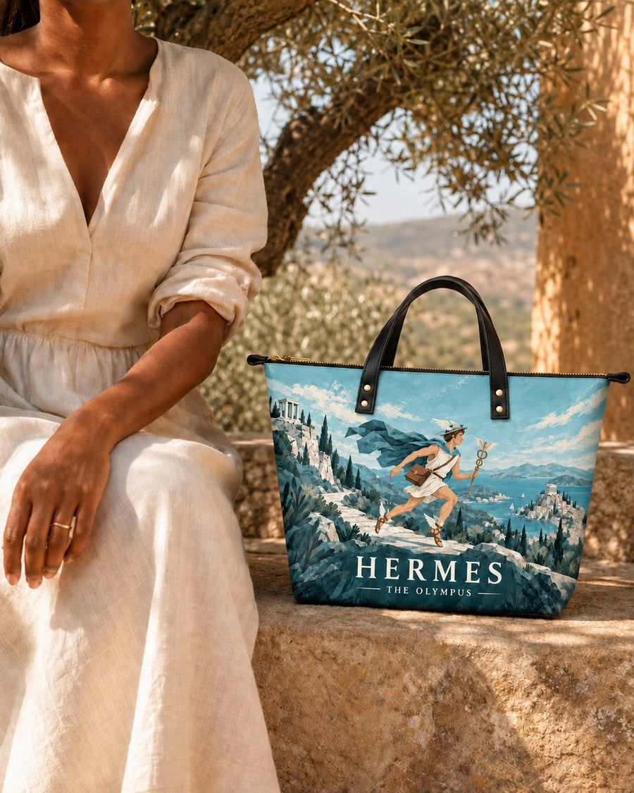 "Hermes" Leather Tote Bag