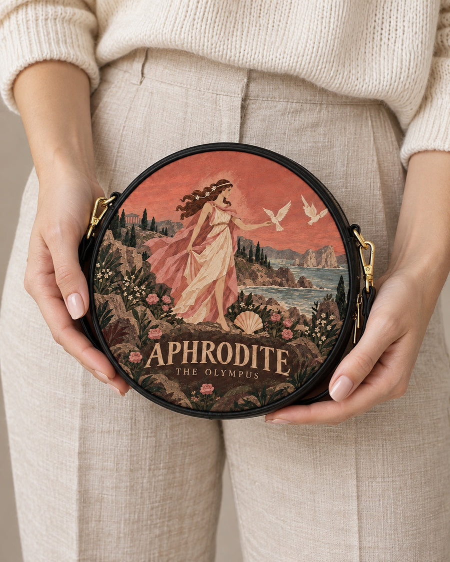 "Aphrodite" Circle Crossbody Bag