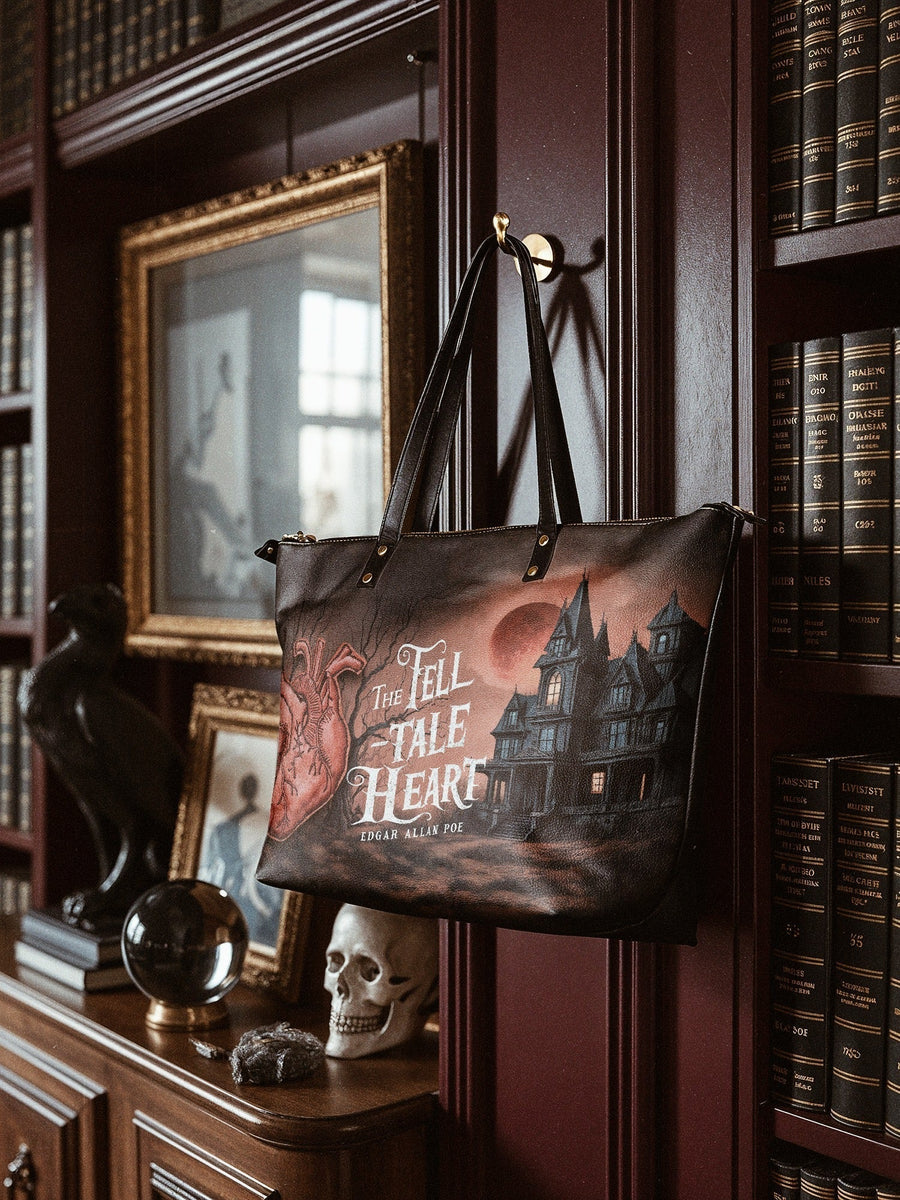 "The Tell-Tale Heart" Leather Tote Bag