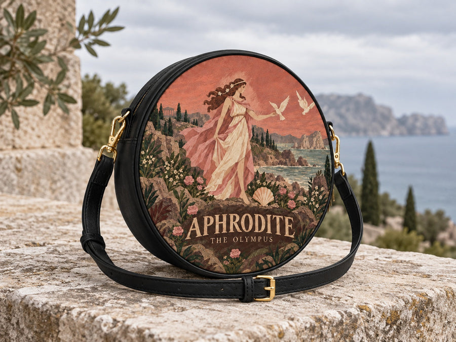 "Aphrodite" Circle Crossbody Bag