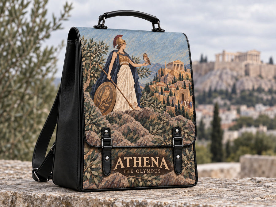 "Athena" Leather Backpack
