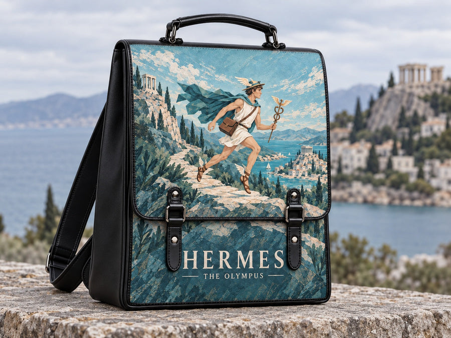 "Hermes" Leather Backpack