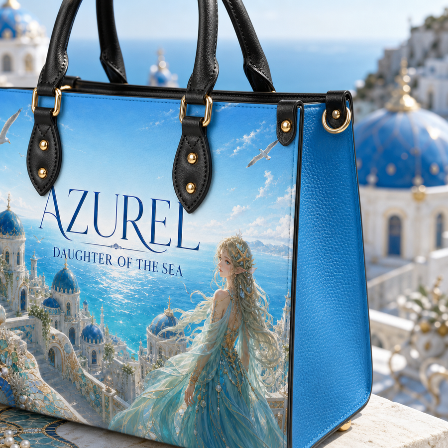 "Azurel" Daughter of the Sea Leather Handbag