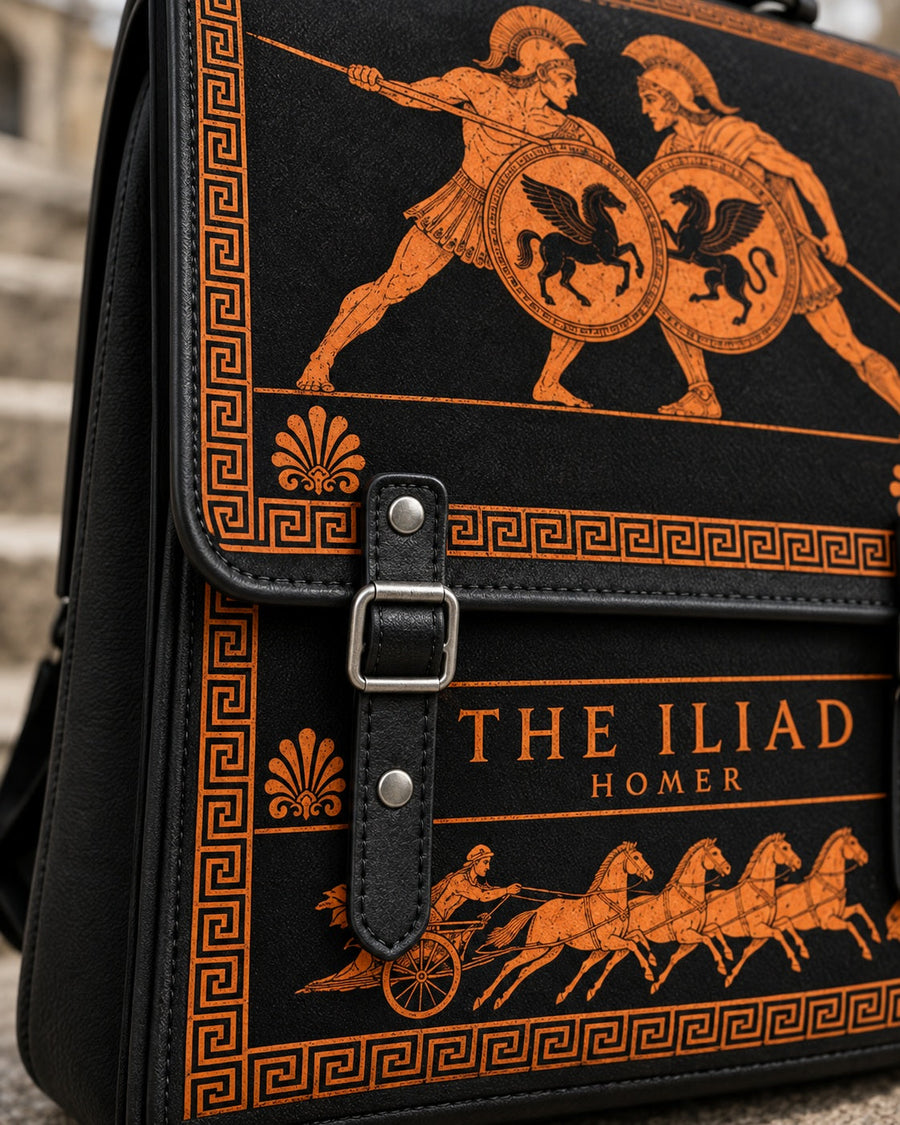 "The Iliad" Leather Backpack