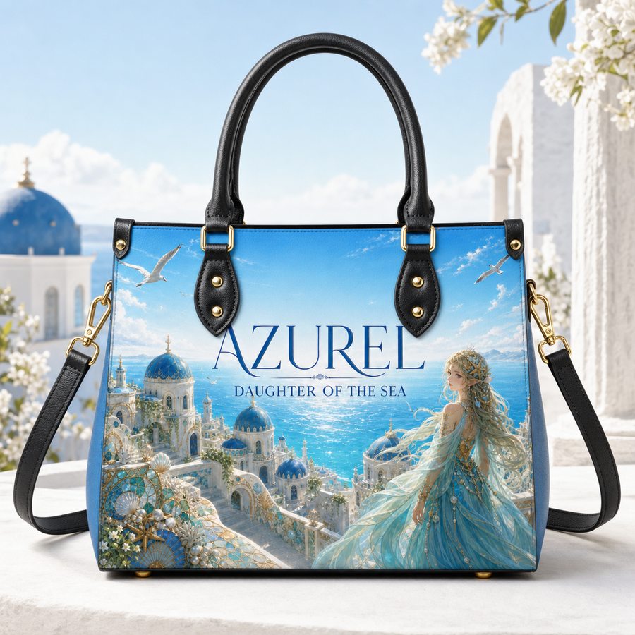 "Azurel" Daughter of the Sea Leather Handbag