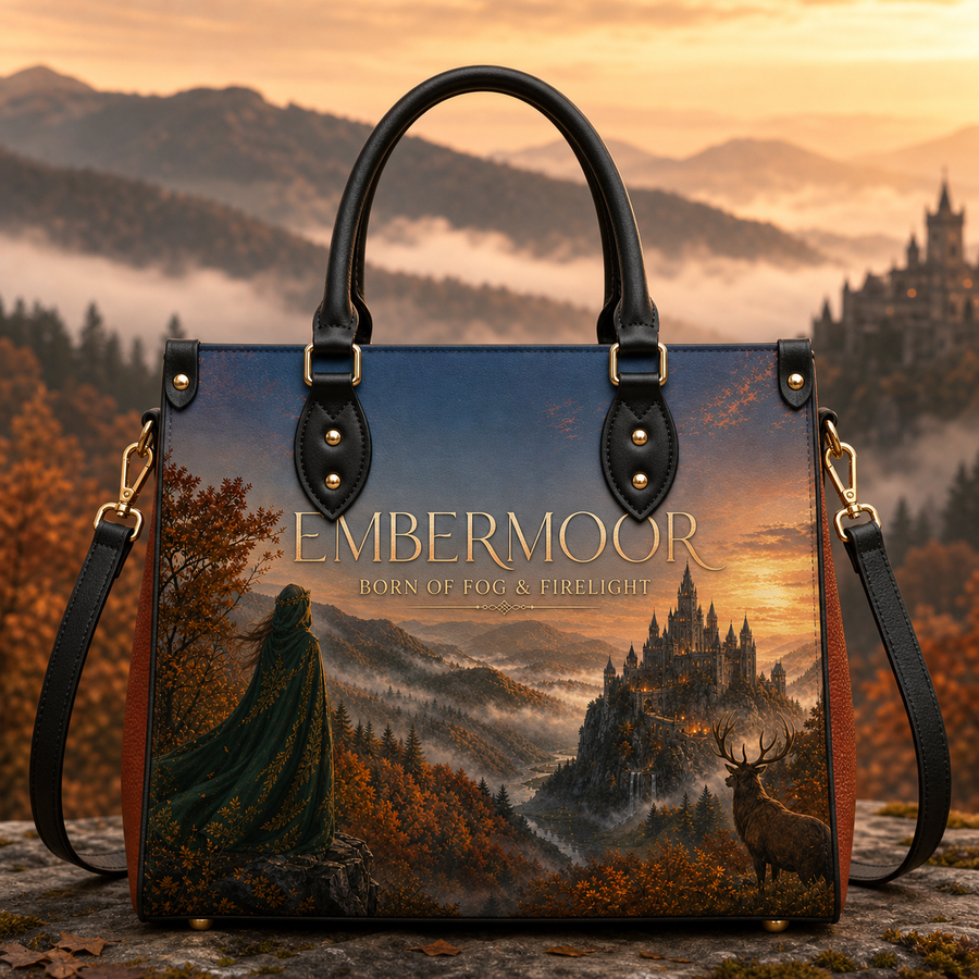 "Embermoor" Born of Fog & Firelight Leather Handbag