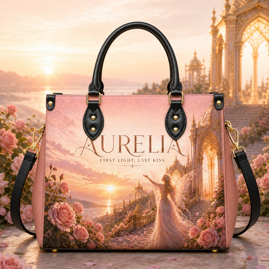 "Aurelia" First Light, Last Kiss Leather Handbag