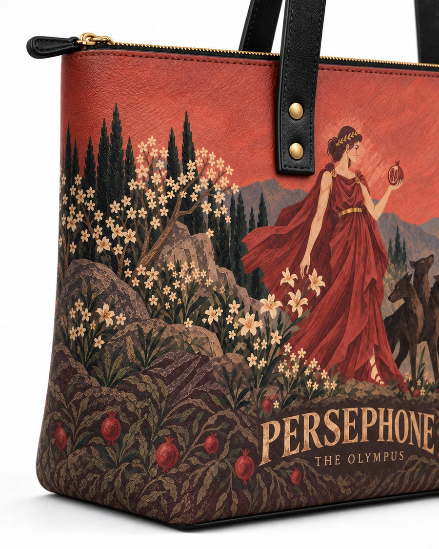 "Persephone" Leather Tote Bag