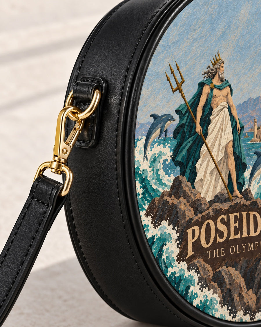 "Poseidon" Circle Crossbody Bag