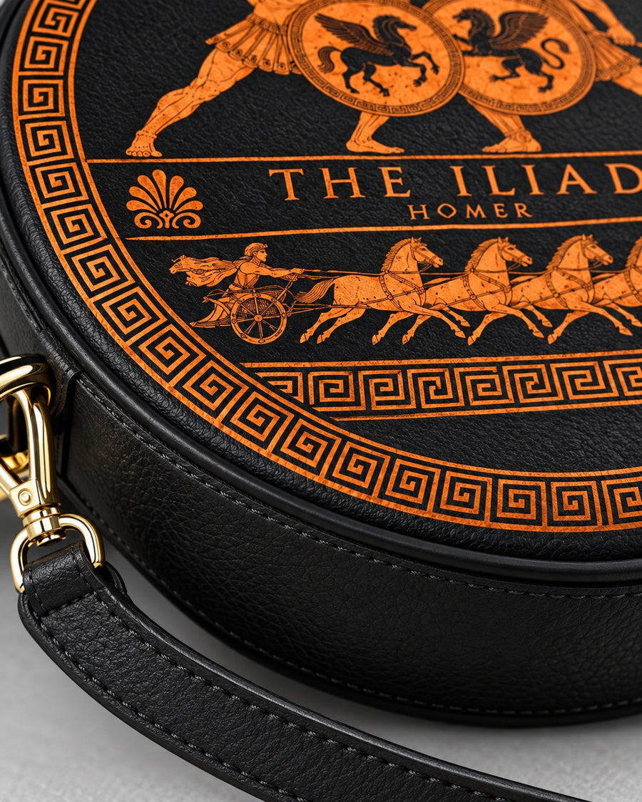 "The Iliad" Circle Crossbody Bag
