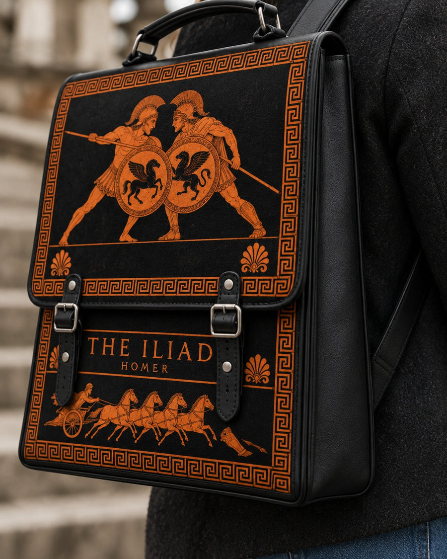 "The Iliad" Leather Backpack