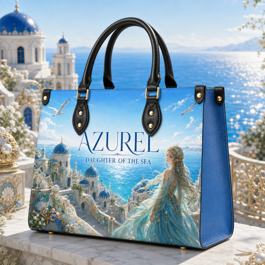 "Azurel" Daughter of the Sea Leather Handbag