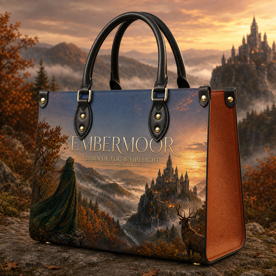 "Embermoor" Born of Fog & Firelight Leather Handbag