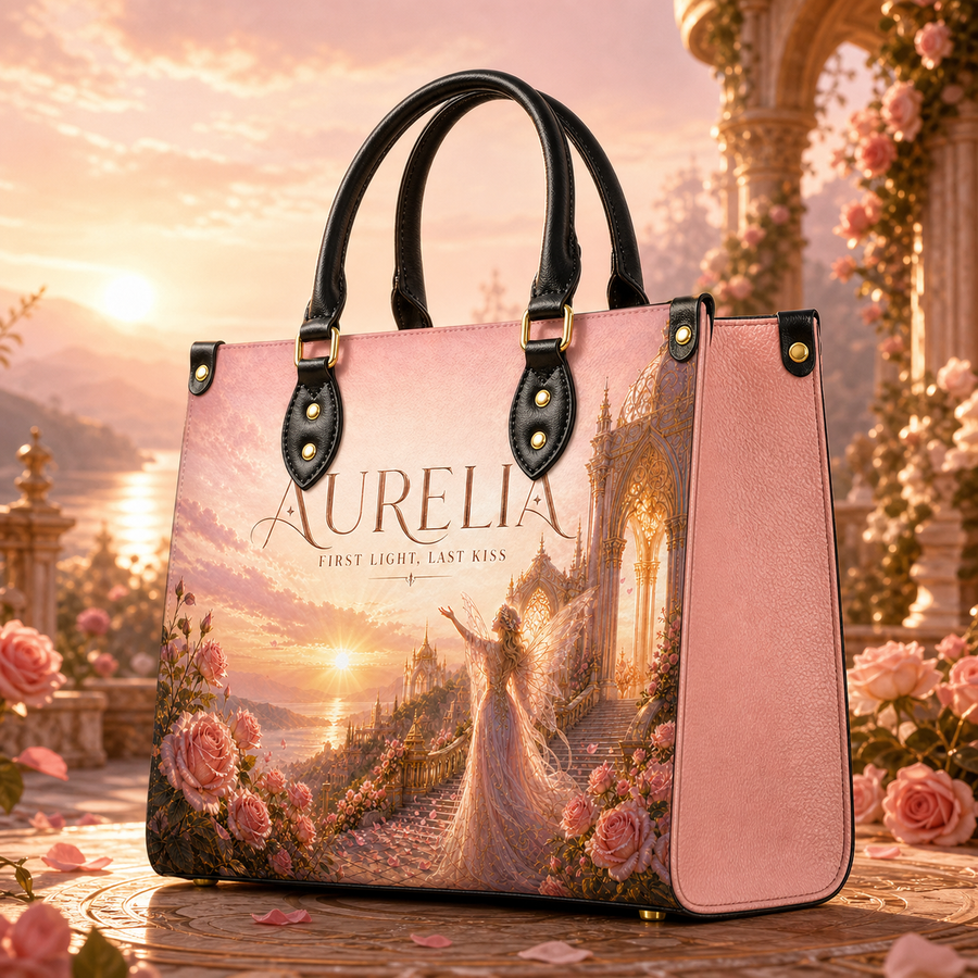 "Aurelia" First Light, Last Kiss Leather Handbag