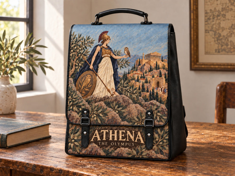 "Athena" Leather Backpack