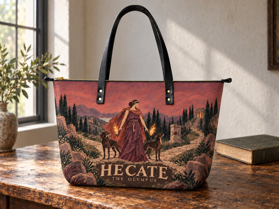 "Hecate" Leather Tote Bag