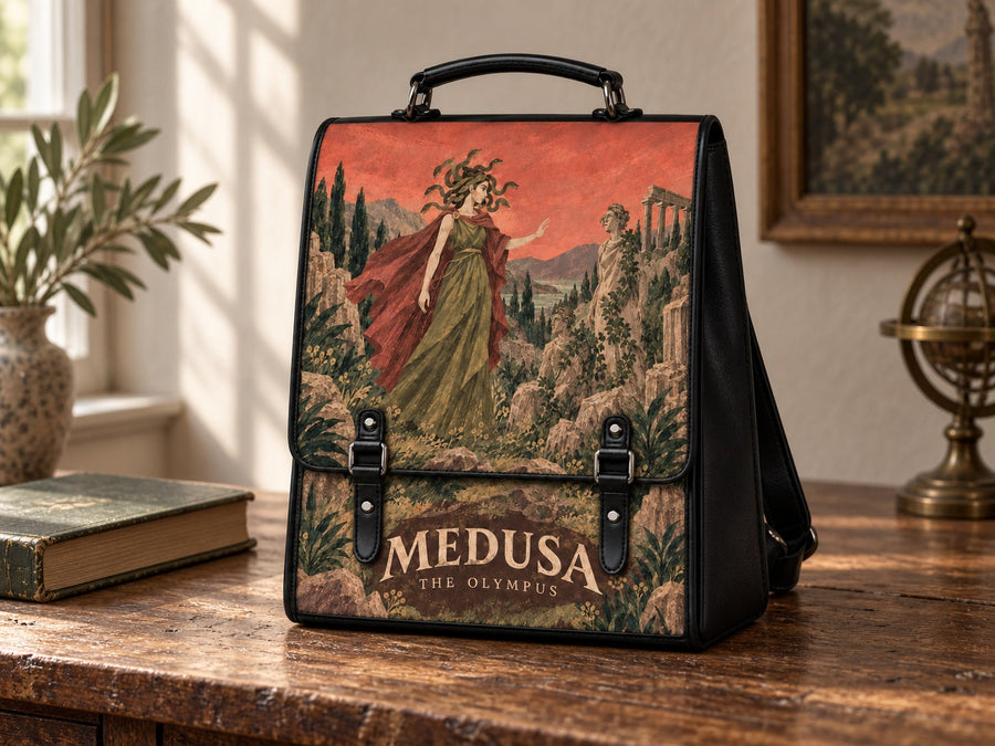 "Medusa" Leather Backpack