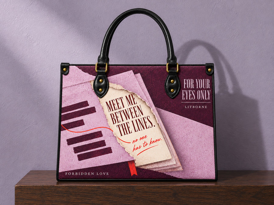 "For Your Eyes Only" Leather Handbag