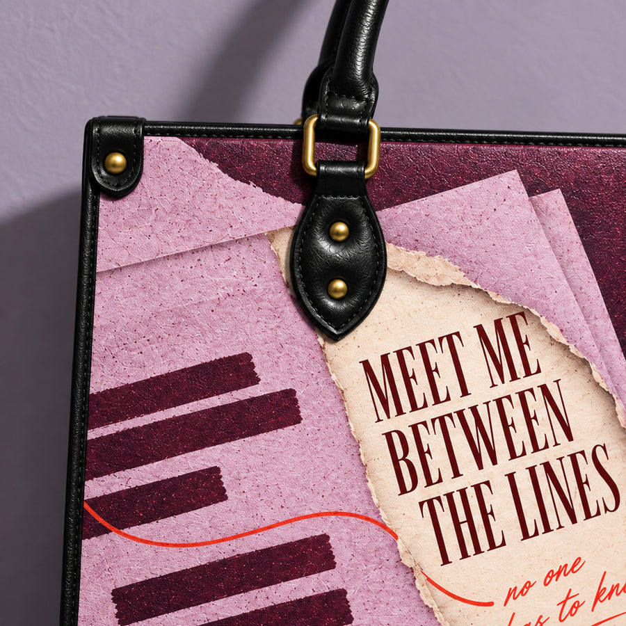 "For Your Eyes Only" Leather Handbag