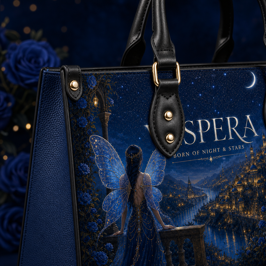"Vespera" Born of Night & Stars Leather Handbag