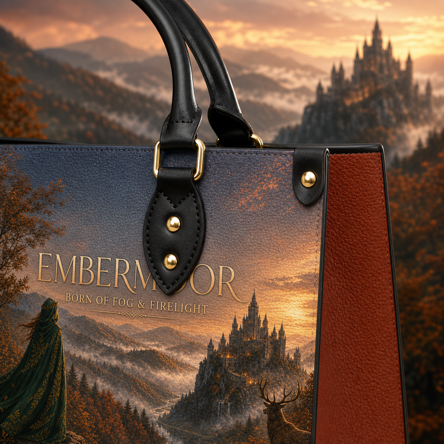 "Embermoor" Born of Fog & Firelight Leather Handbag