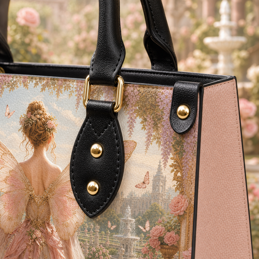 "Floraine" Where the Roses Never Wilt Leather Handbag