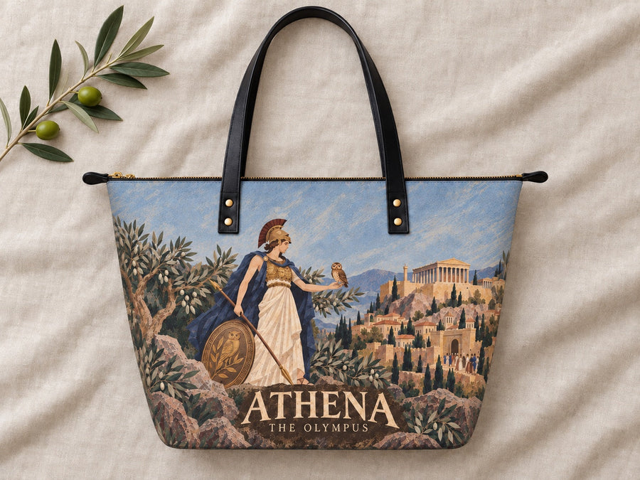 "Athena" Leather Tote Bag