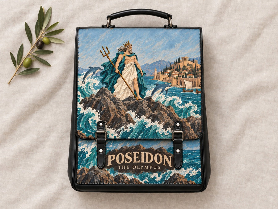 "Poseidon" Leather Backpack