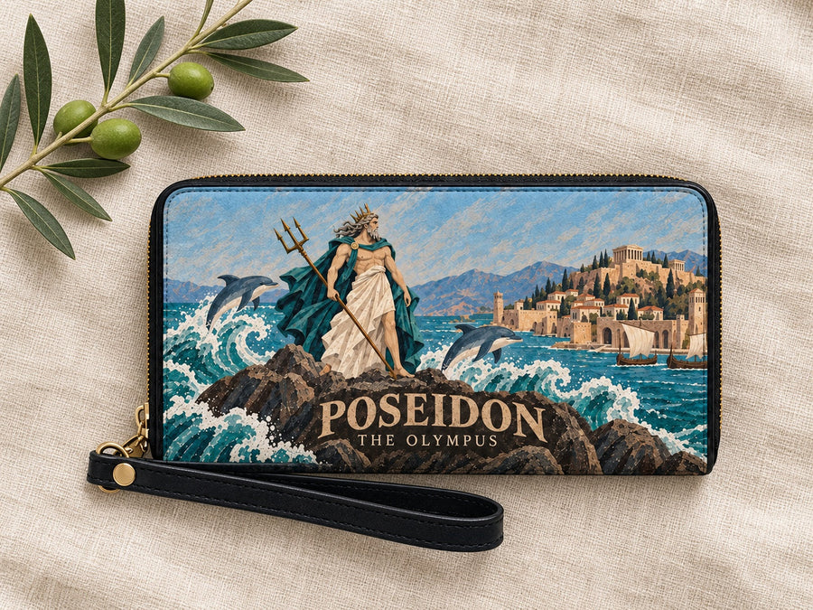 "Poseidon" Long Wallet
