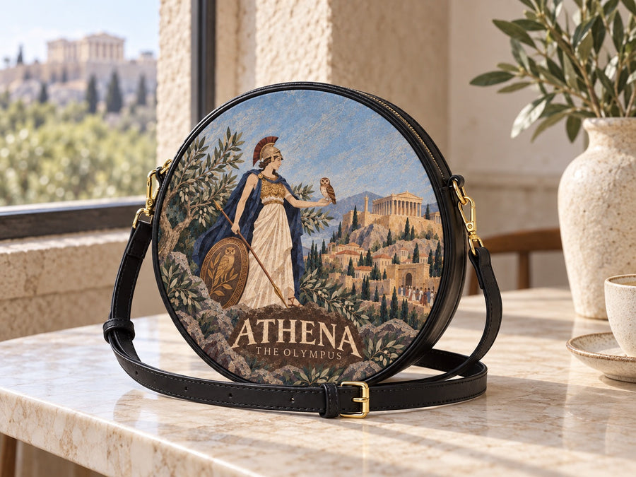 "Athena" Circle Crossbody Bag