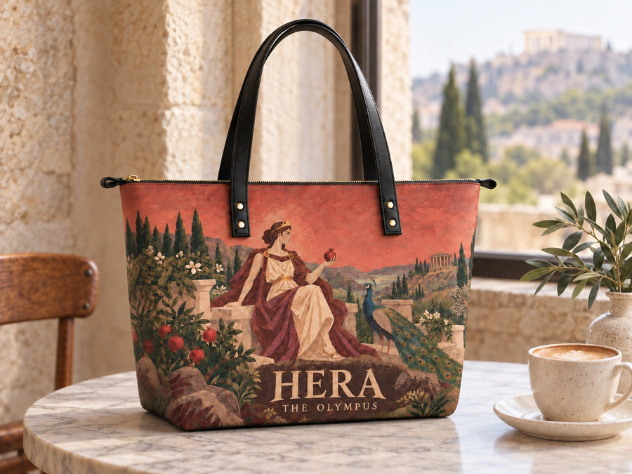 "Hera" Leather Tote Bag