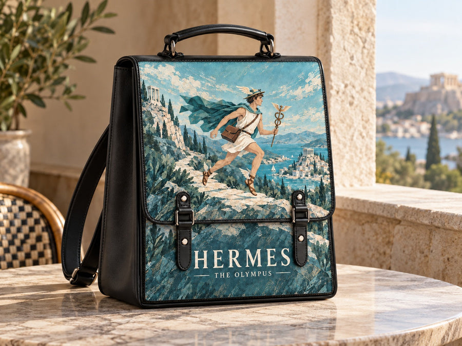 "Hermes" Leather Backpack