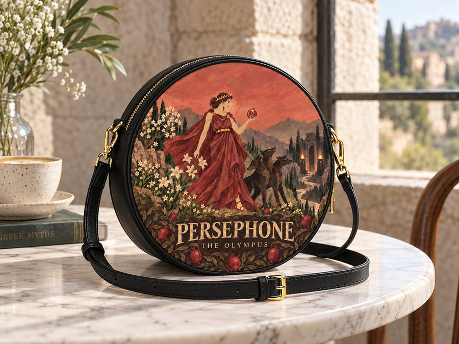 "Persephone" Circle Crossbody Bag