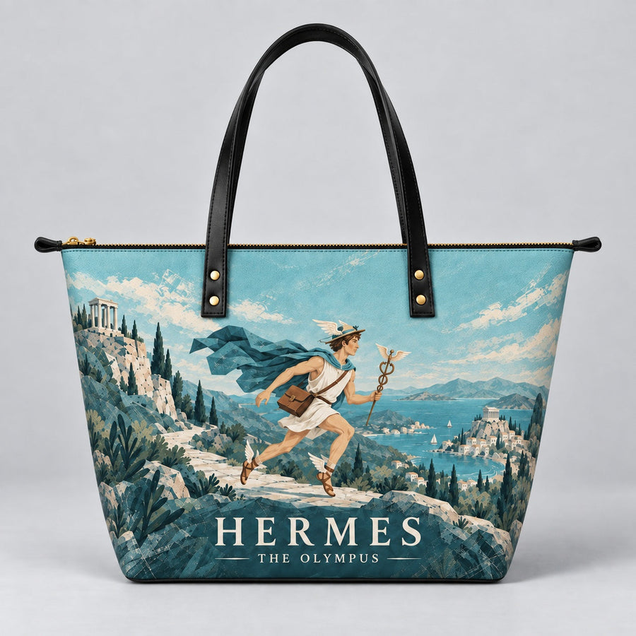 "Hermes" Leather Tote Bag