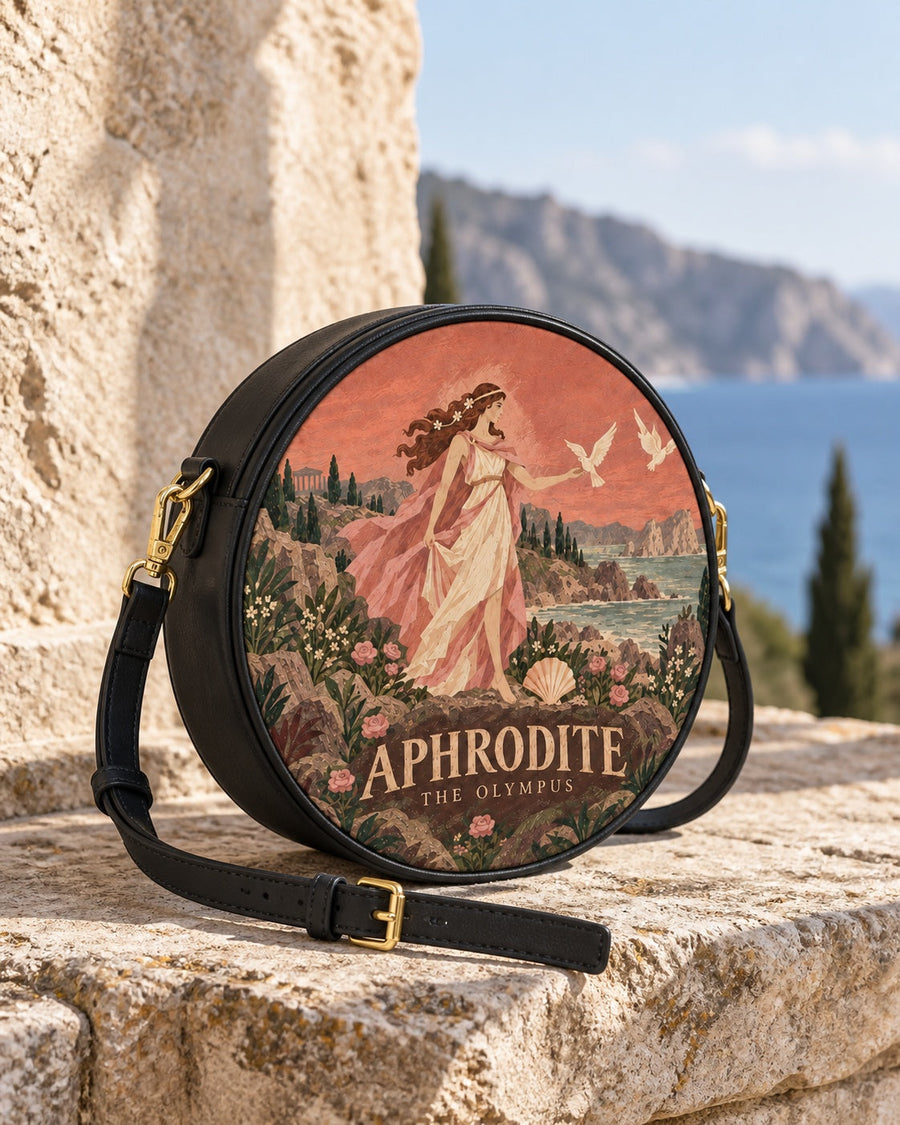 "Aphrodite" Circle Crossbody Bag
