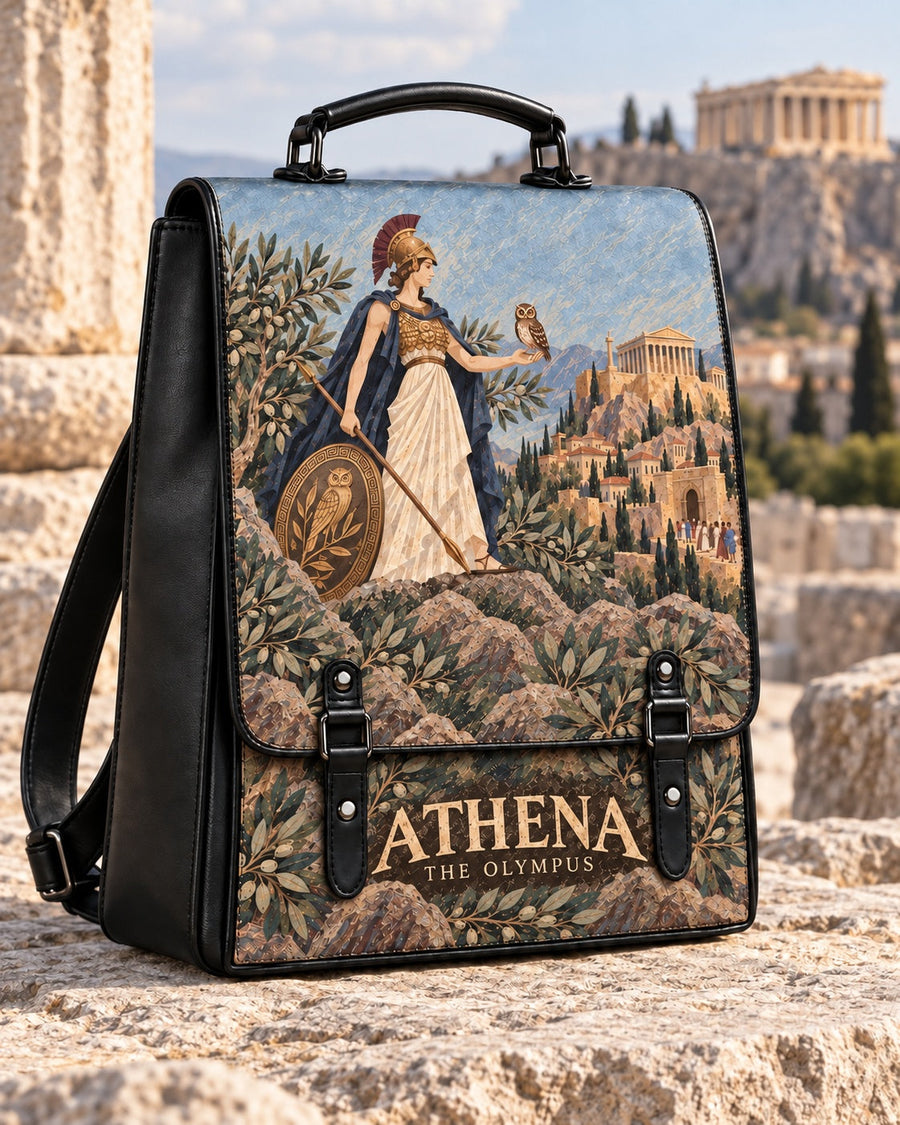 "Athena" Leather Backpack