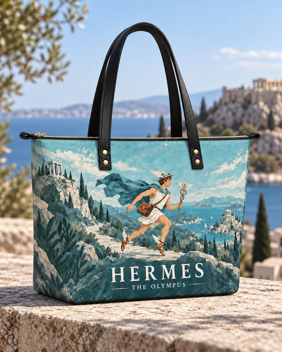 "Hermes" Leather Tote Bag
