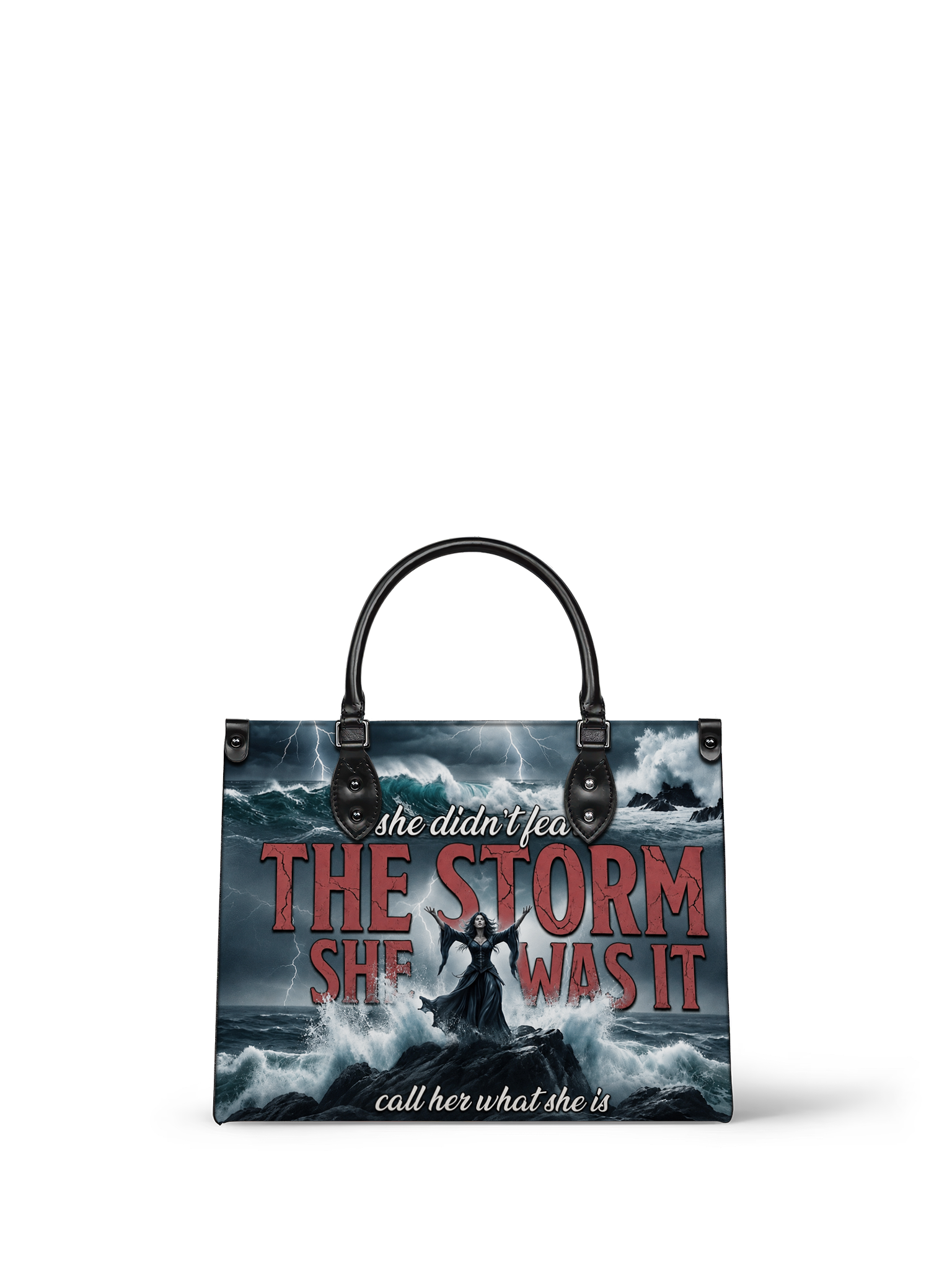 "She Was The Storm" Tempest Leather Handbag