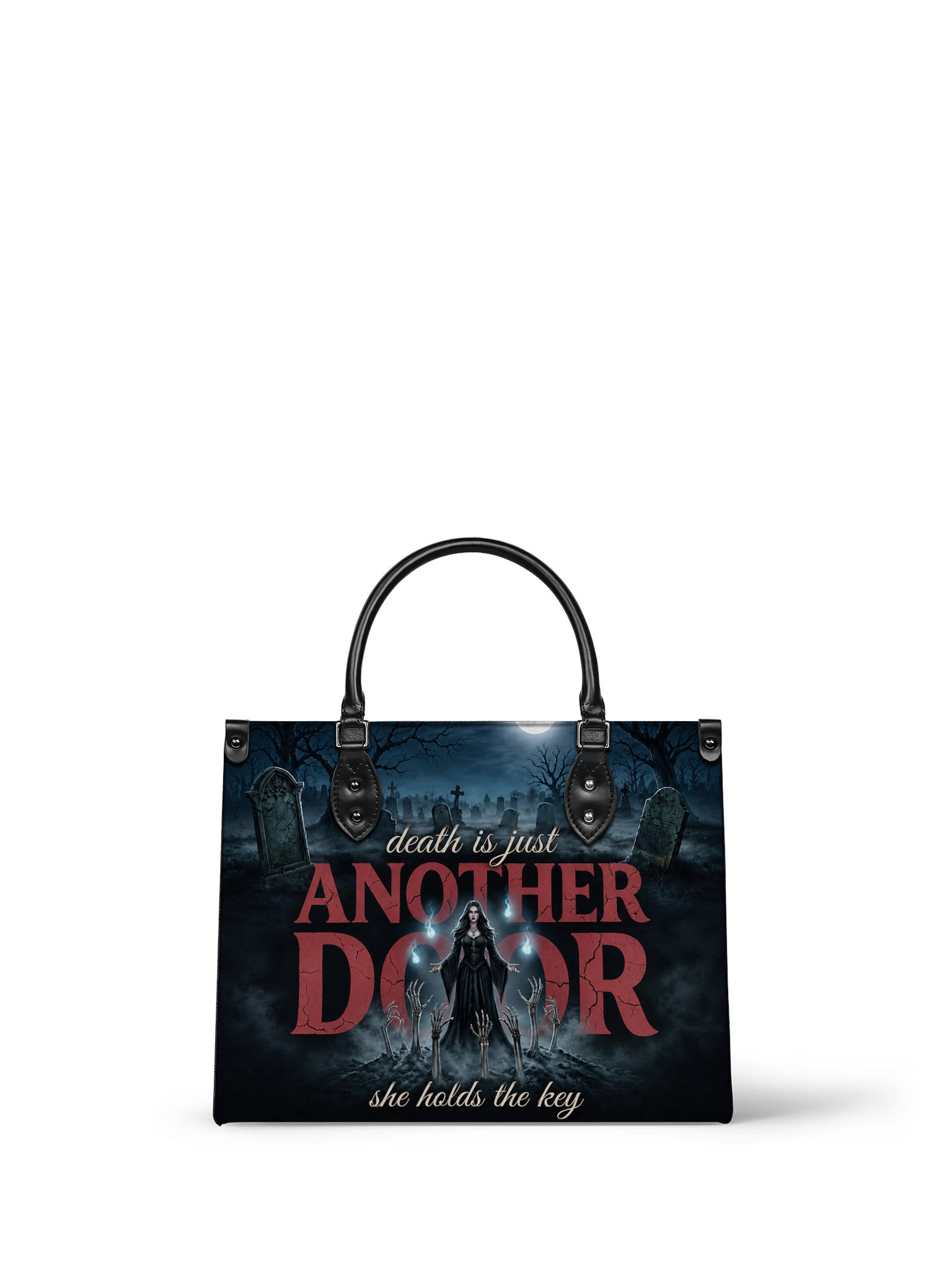 "Death Is Just Another Door" Necromancer Leather Handbag