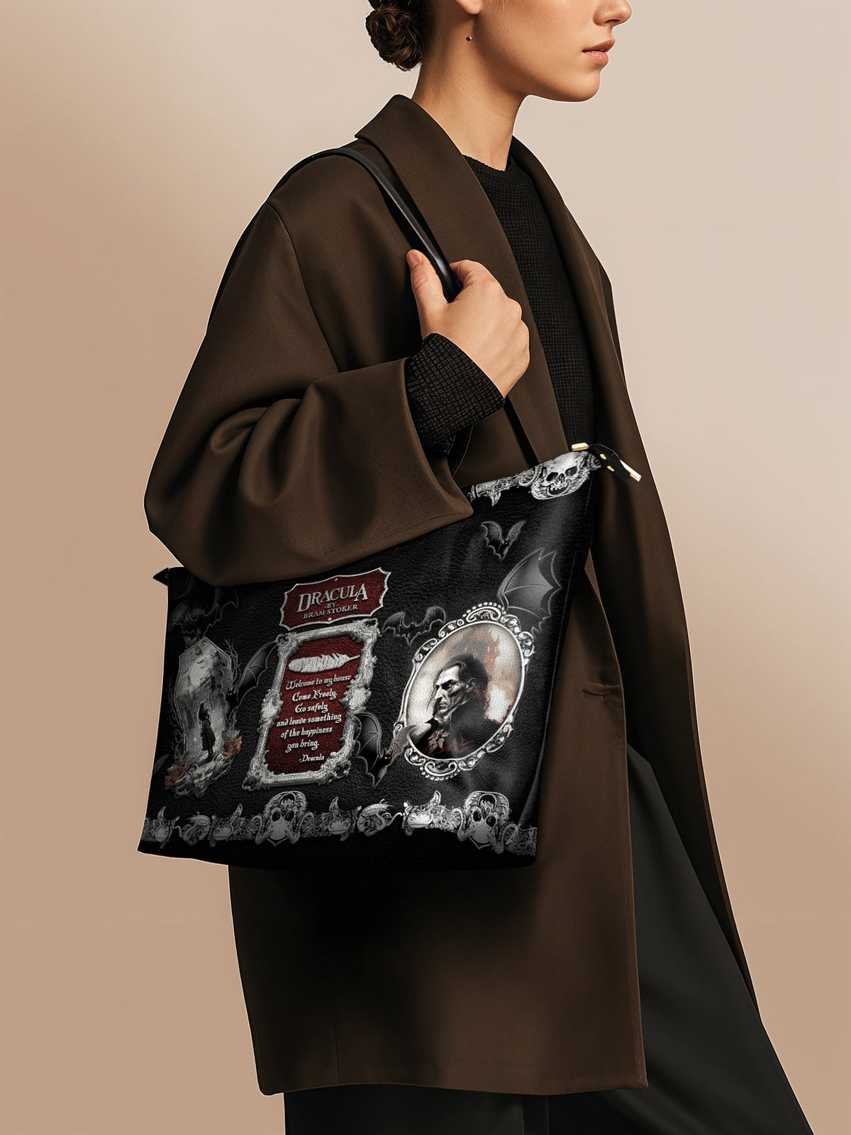 "The Dracula" Leather Tote Bag
