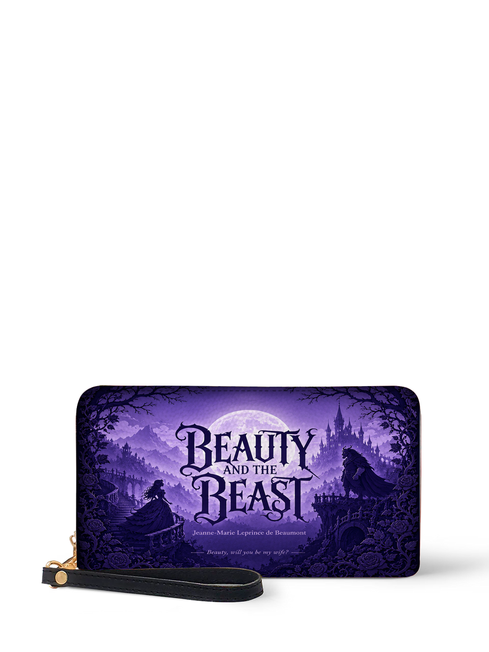 "Beauty and the Beast" Moonlit Rose Long Wallet